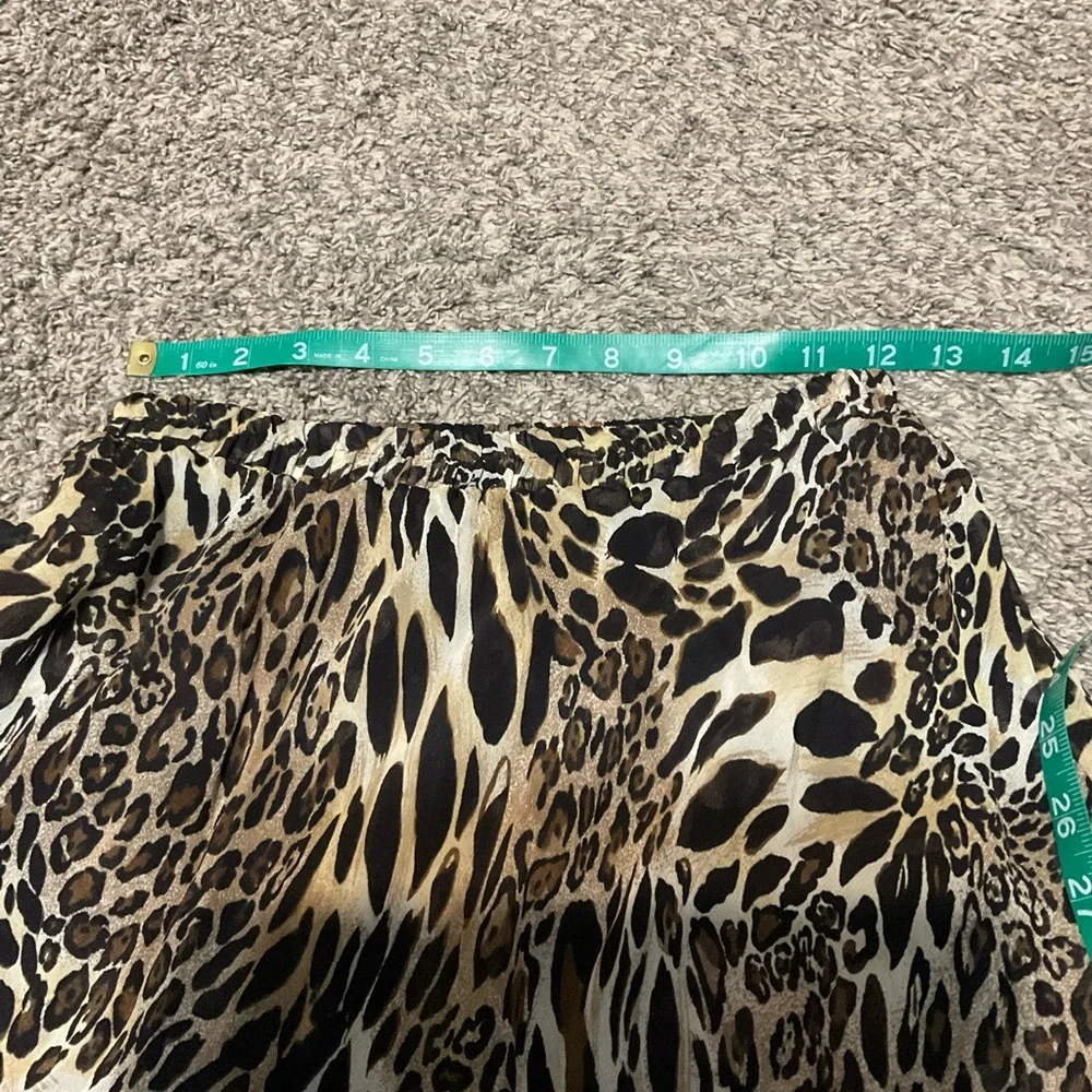 Reversible Floral and Animal Print Women's Maxi Skirt Flowy Small - Picture 7 of 7